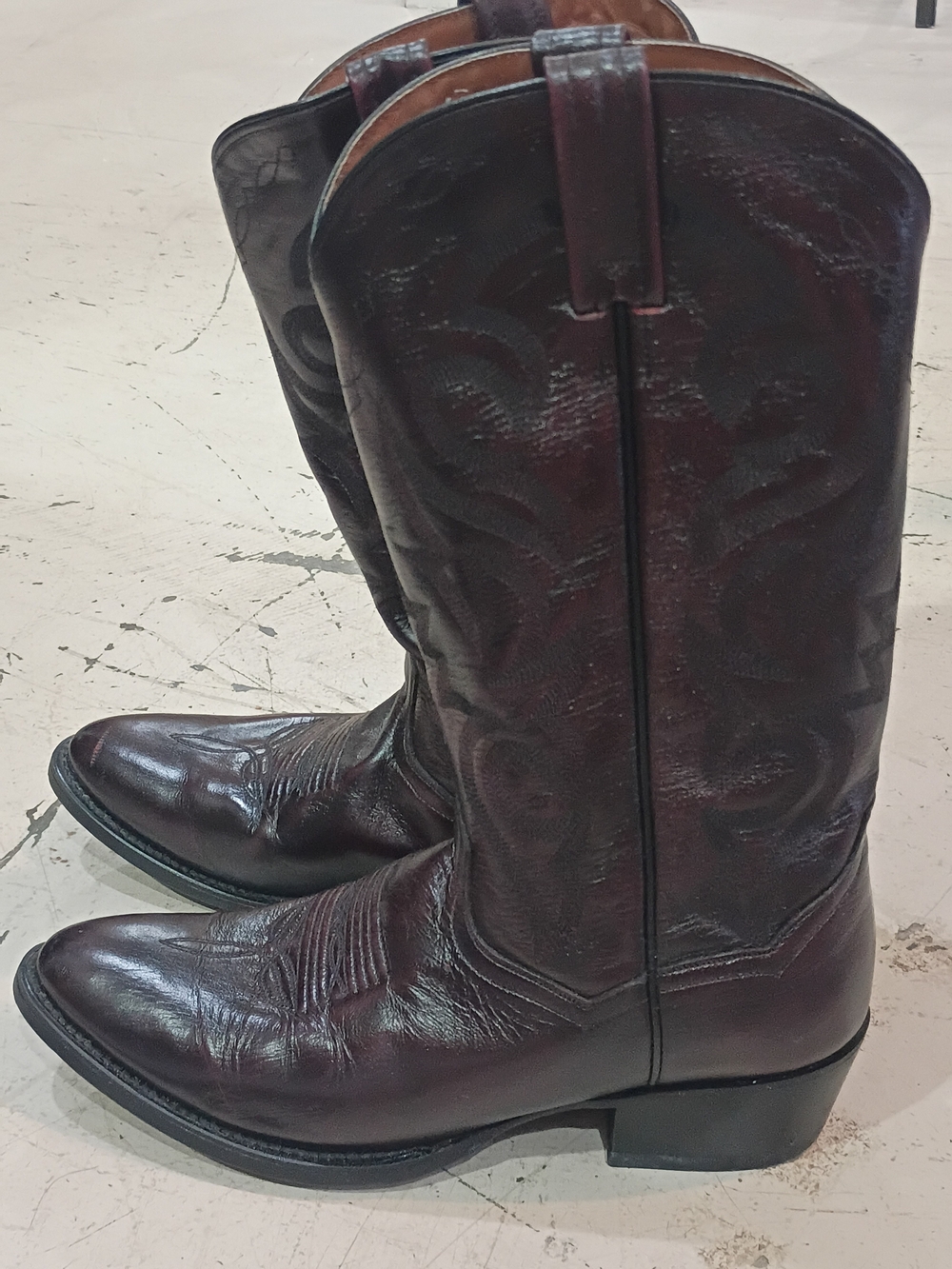 Dan Post Men's Western Boots - Deep Burgundy Brown